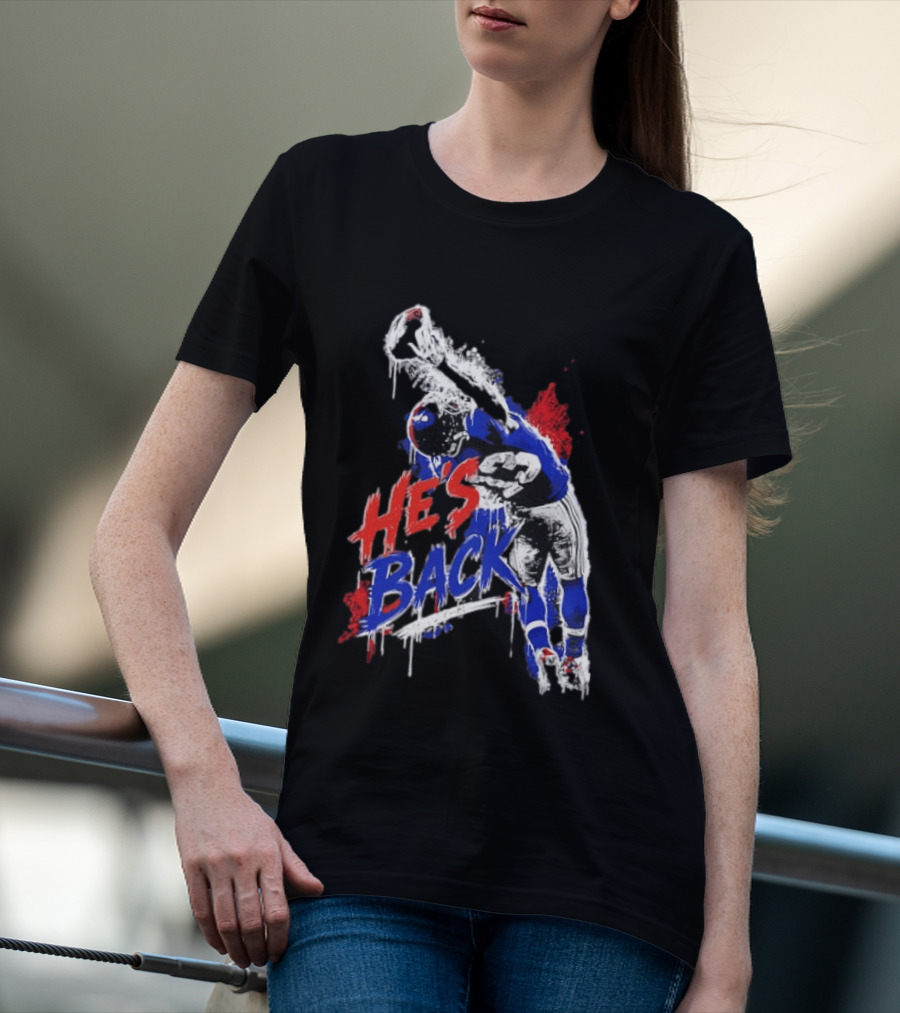 Odell Beckham Jr. He's Back 13 New York Giants Iconic Catch T-Shirt
