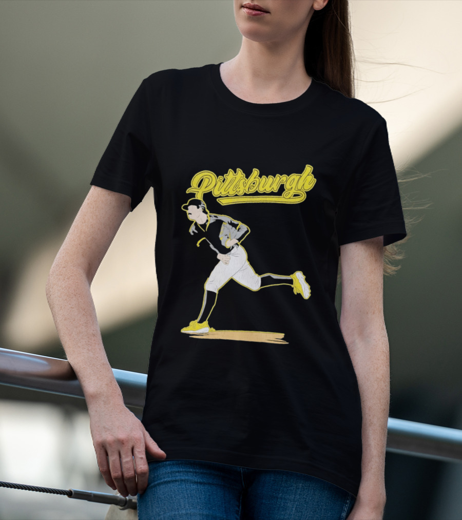 Pittsburgh Pirates Kent Tekulve Pitching Iconic Style Retro Baseball T-Shirt