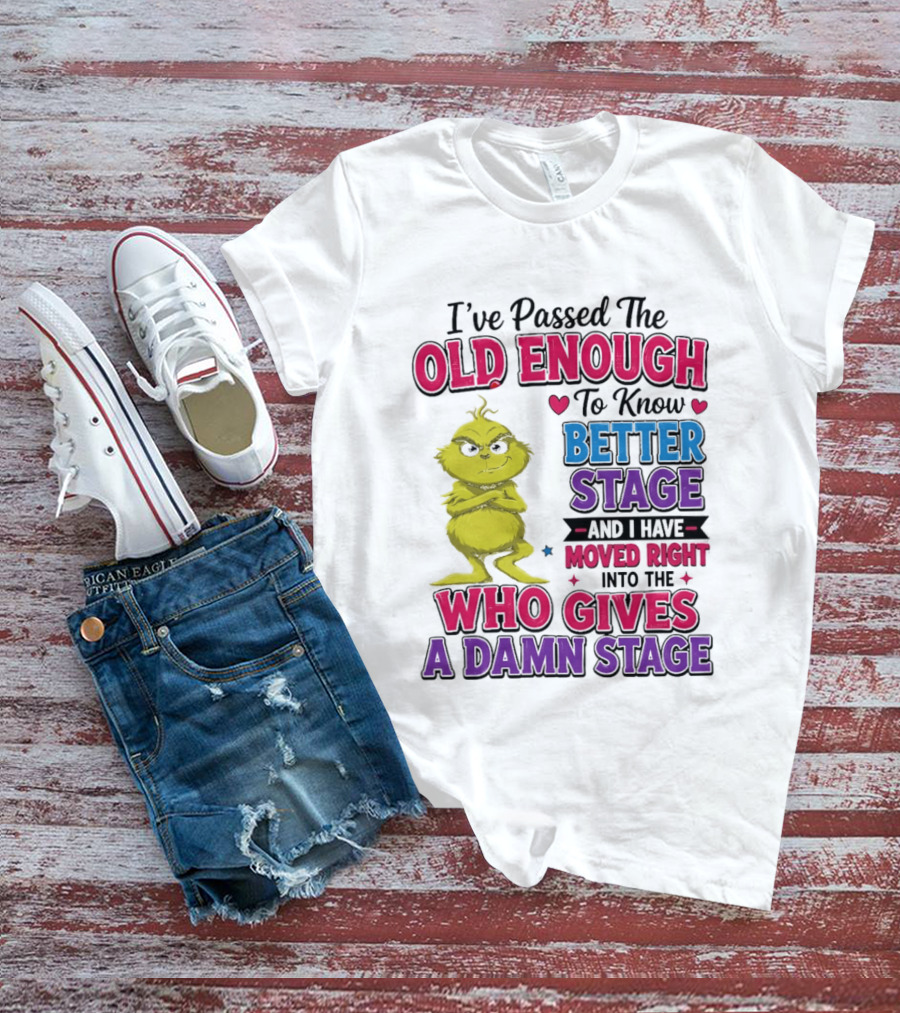 Passed The Old Enough To Know Better Moved Right Into The Who Gives A Damn Stage T-Shirt