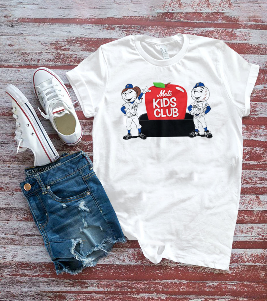 Mr And Mrs Met Kids Club New York Mets T-Shirt