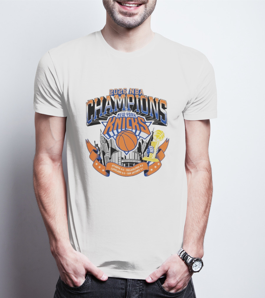 2026 NBA Champions New York Knicks Madison Square Garden T-Shirt