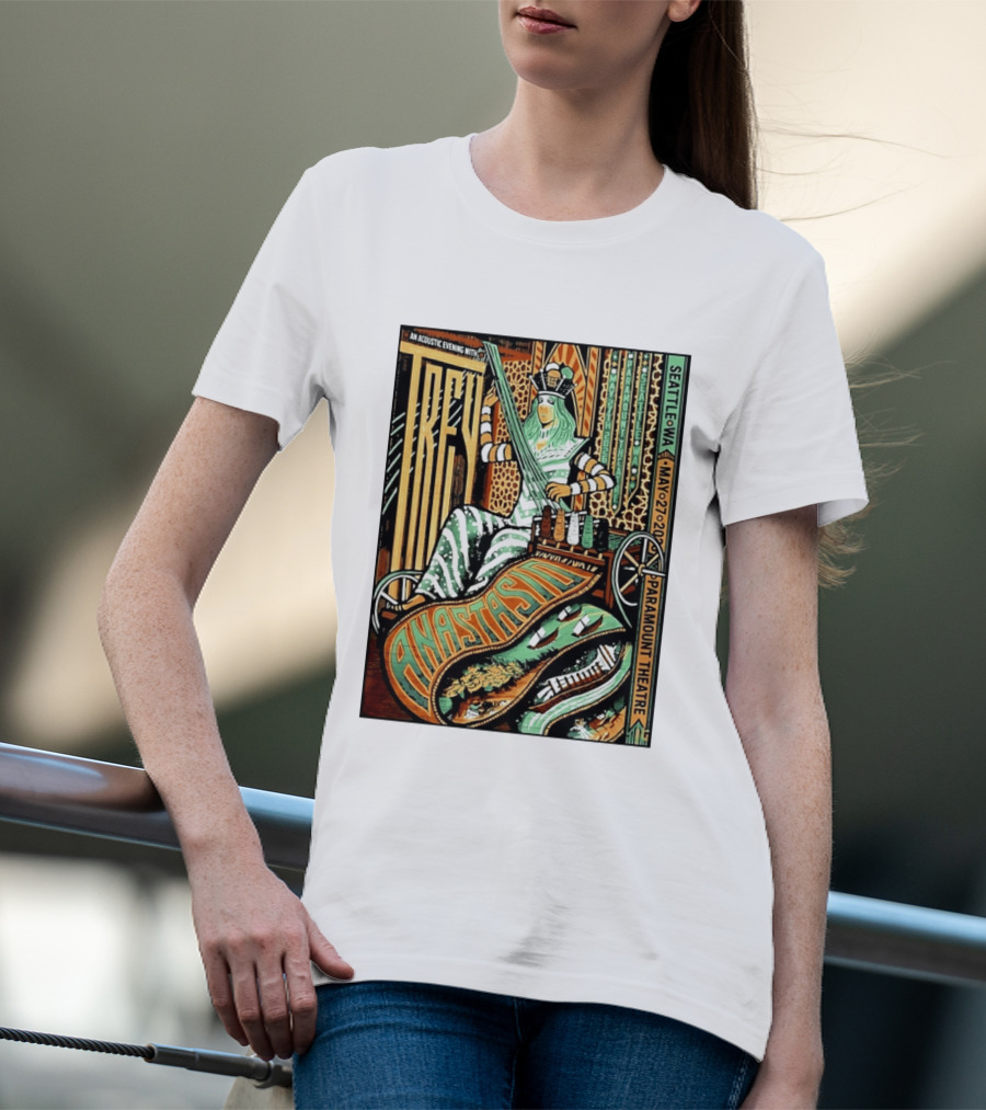 Trey Anastasio Acoustic Evening Seattle WA May 27 2026 Paramount Theatre T-Shirt