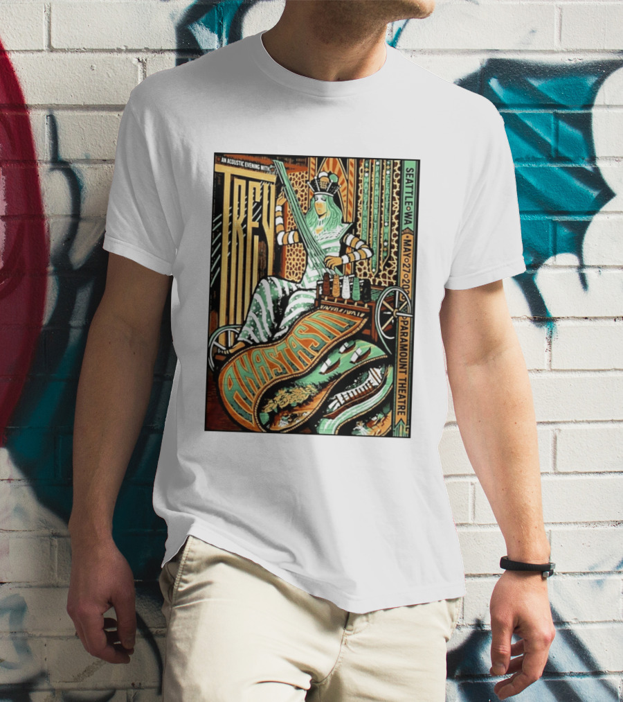 Trey Anastasio Acoustic Evening Seattle WA May 27 2026 Paramount Theatre T-Shirt