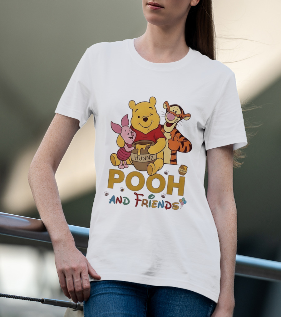 Pooh And Friends Hunny Pot Tigger Piglet T-Shirt