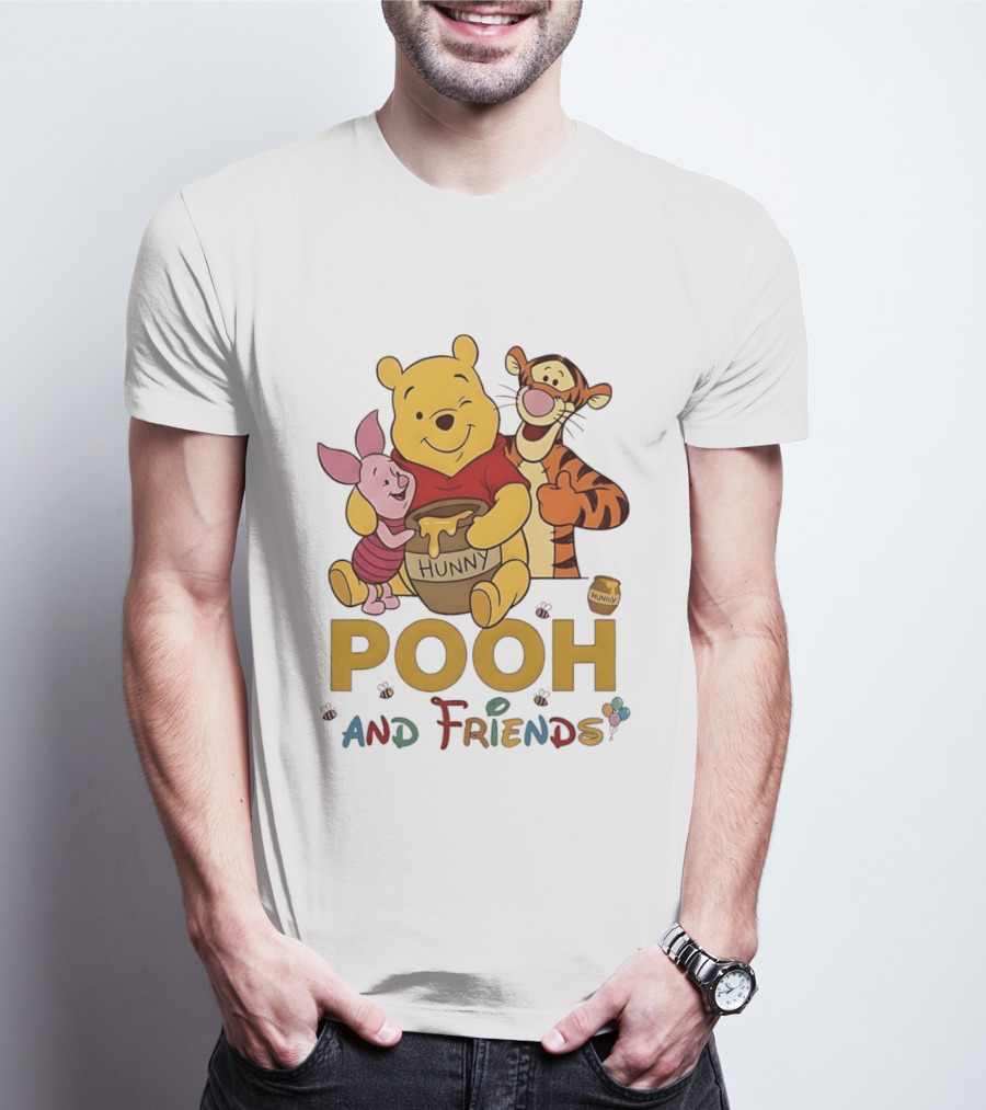 Pooh And Friends Hunny Pot Tigger Piglet T-Shirt