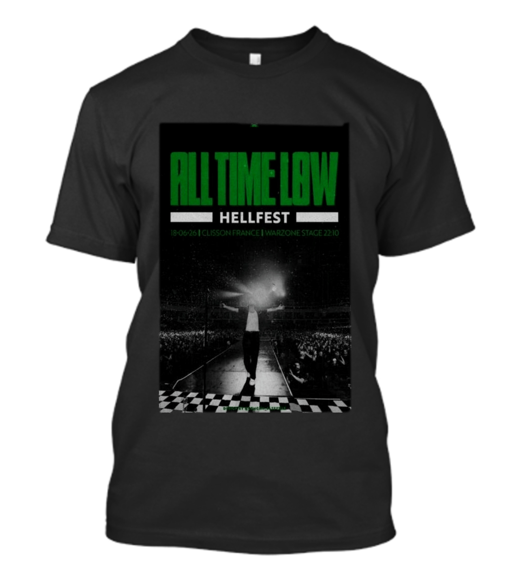 All Time Low Hellfest Clisson France June 18 2026 Warzone Stage 22:10 T-Shirt
