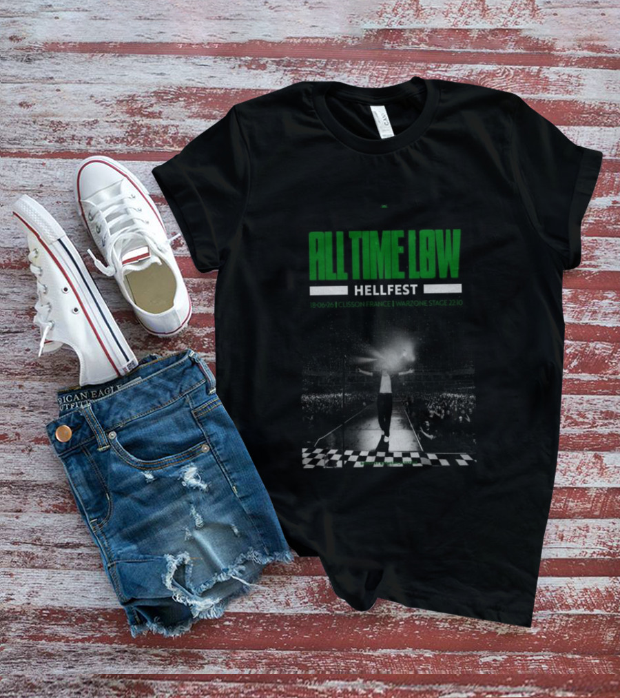 All Time Low Hellfest Clisson France June 18 2026 Warzone Stage 22:10 T-Shirt