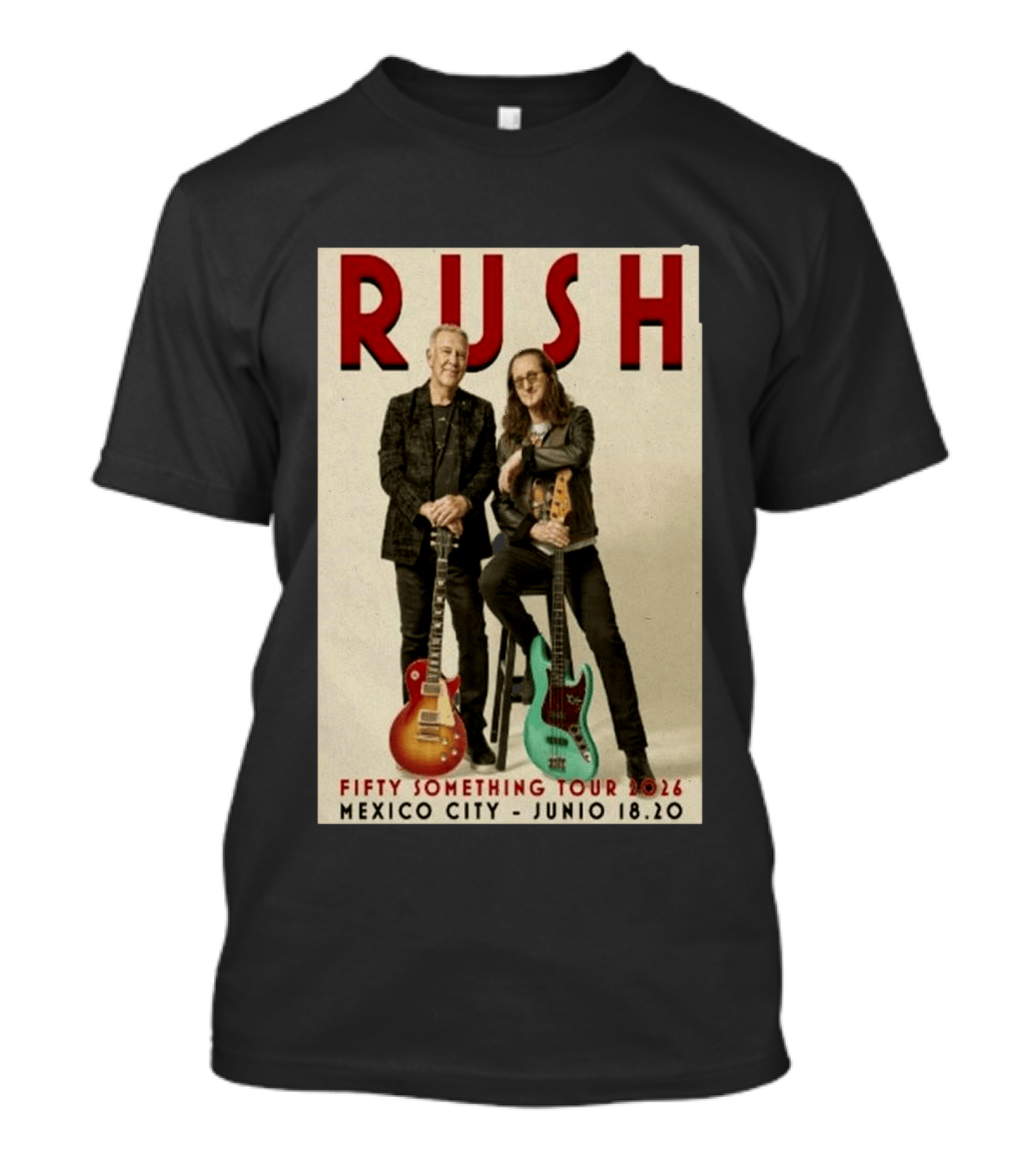 RUSH Mexico City Fifty Catfifty June 19 2026 Show T-Shirt