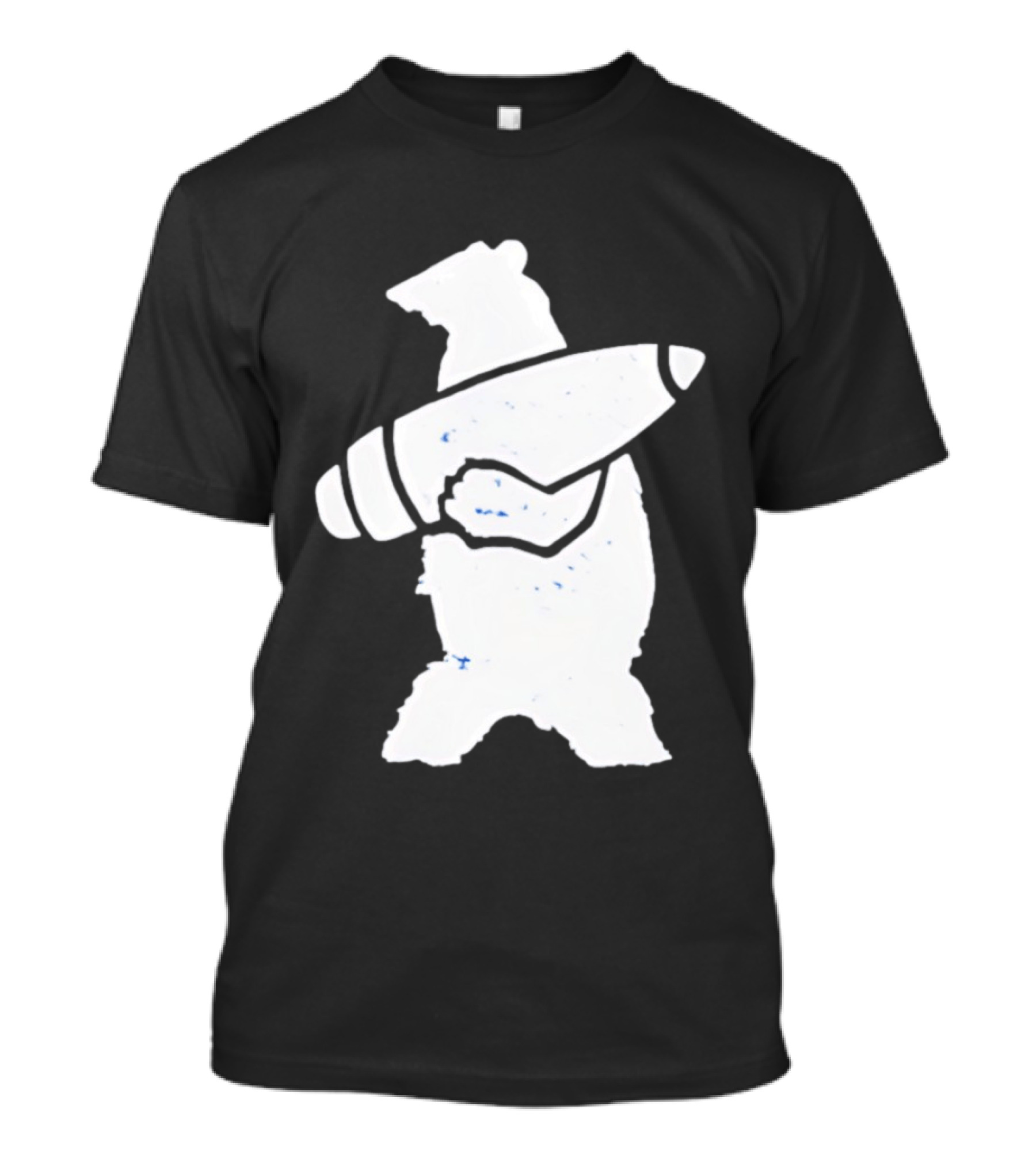 Bear Holding Artillery Shell Military Corporal T-Shirt