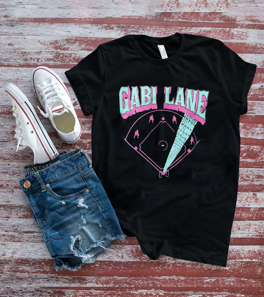 Gabi Lane Baseball Field Diamond Players T-Shirt