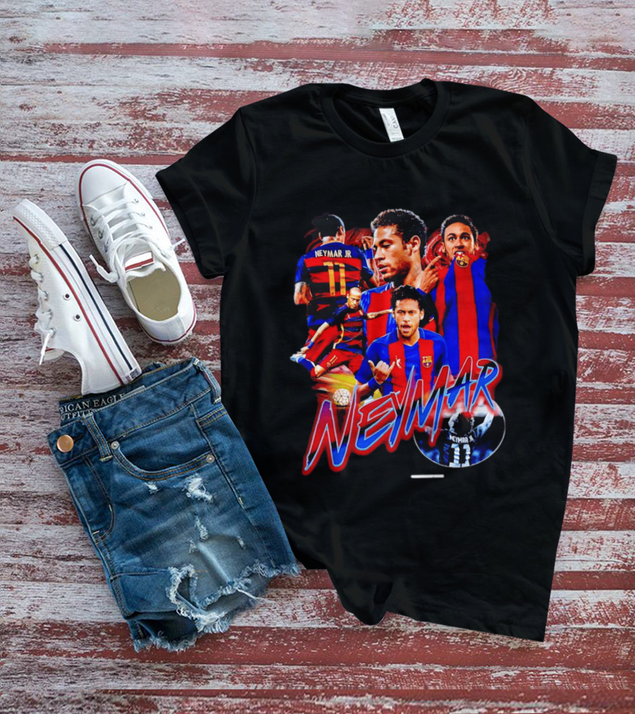 Neymar Jr Barcelona Iconic Football Legend T-Shirt