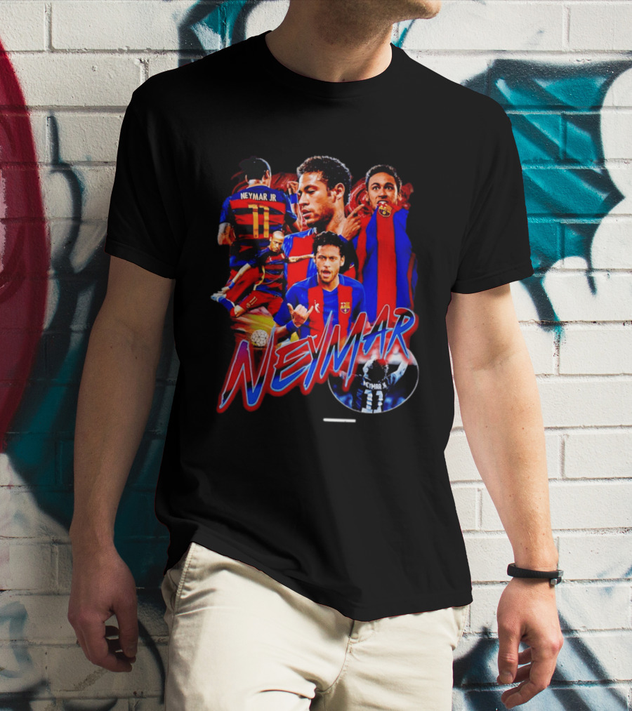 Neymar Jr Barcelona Iconic Football Legend T-Shirt