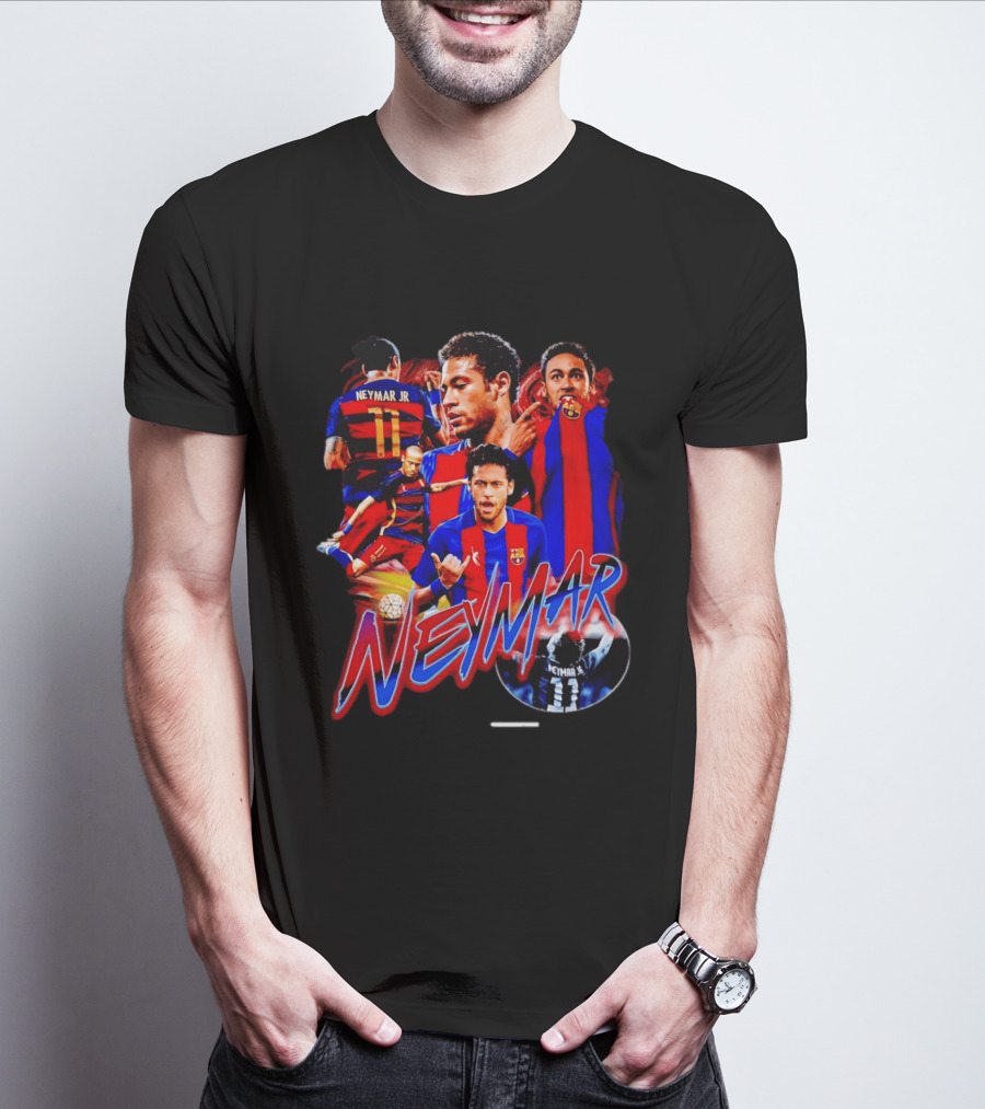 Neymar Jr Barcelona Iconic Football Legend T-Shirt