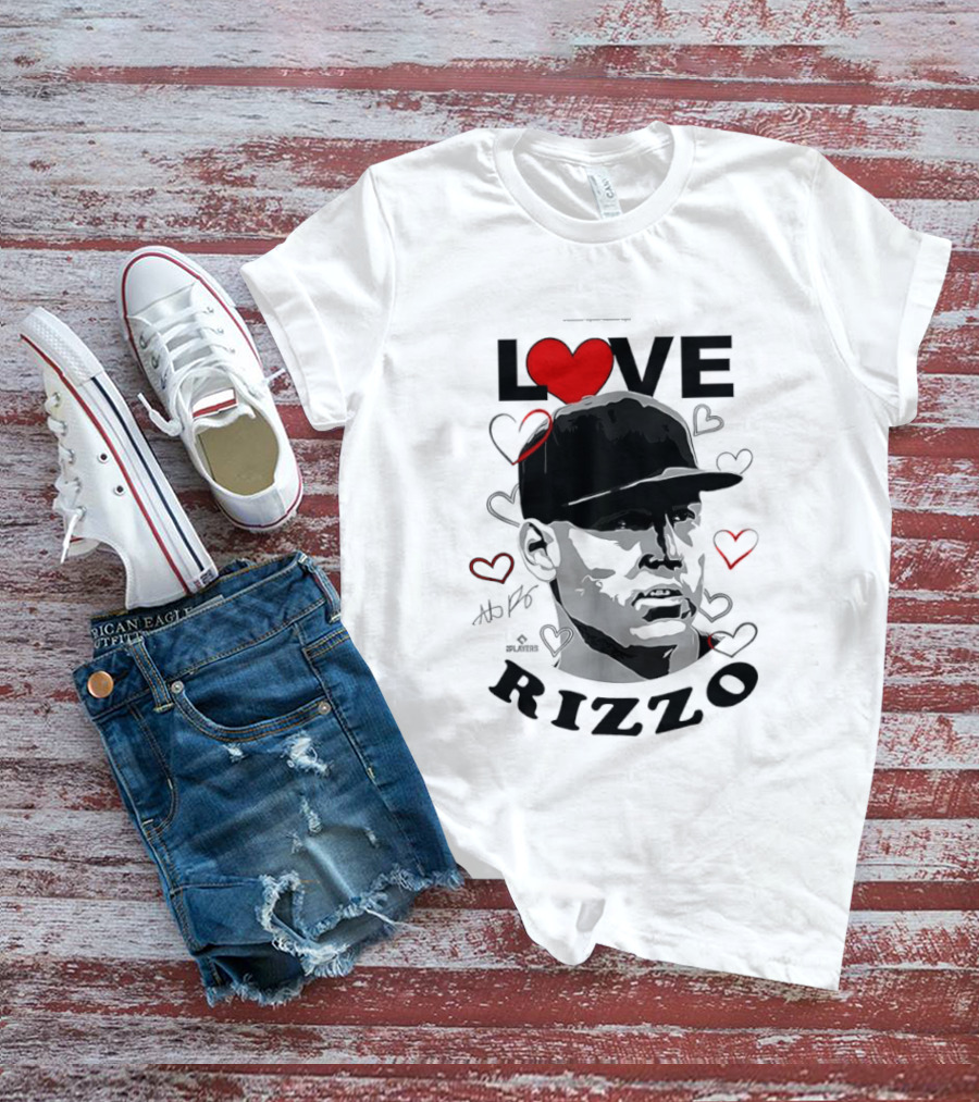 Love Heart Anthony Rizzo New York Yankees Baseball T-Shirt