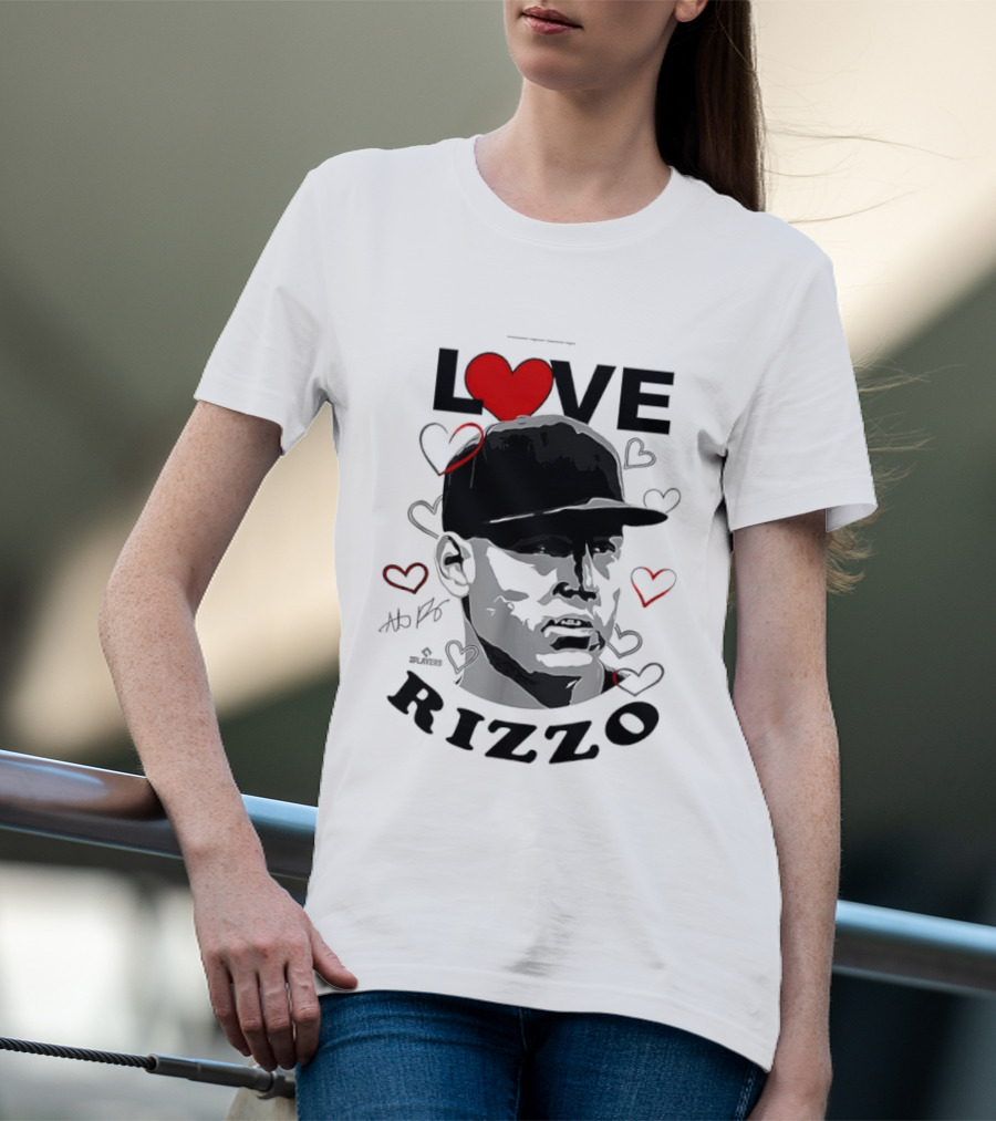 Love Heart Anthony Rizzo New York Yankees Baseball T-Shirt