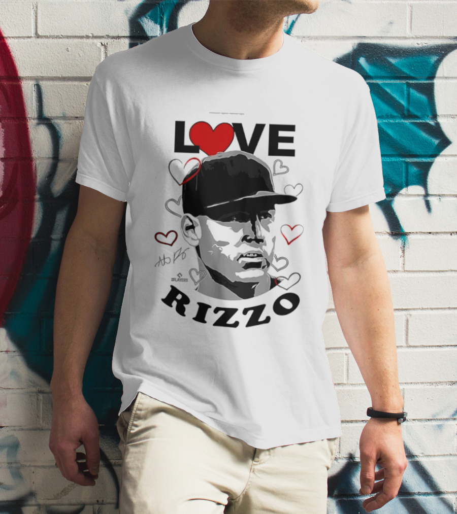 Love Heart Anthony Rizzo New York Yankees Baseball T-Shirt