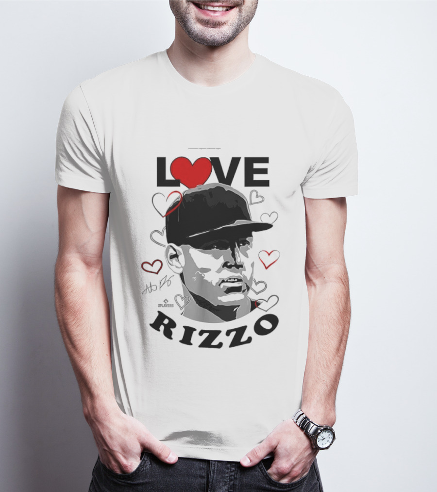 Love Heart Anthony Rizzo New York Yankees Baseball T-Shirt