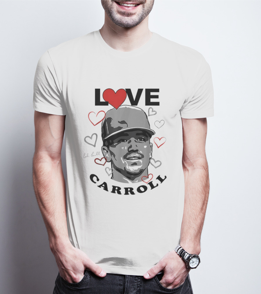 Love Corbin Carroll Heart Baseball Arizona Diamondbacks T-Shirt