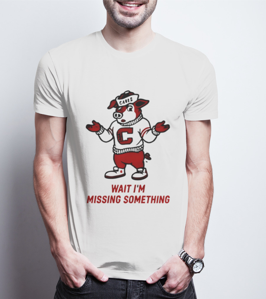 Carolina Hurricanes Wait I'm Missing Something 2026 NHL Hockey C Sweater Pig T-Shirt