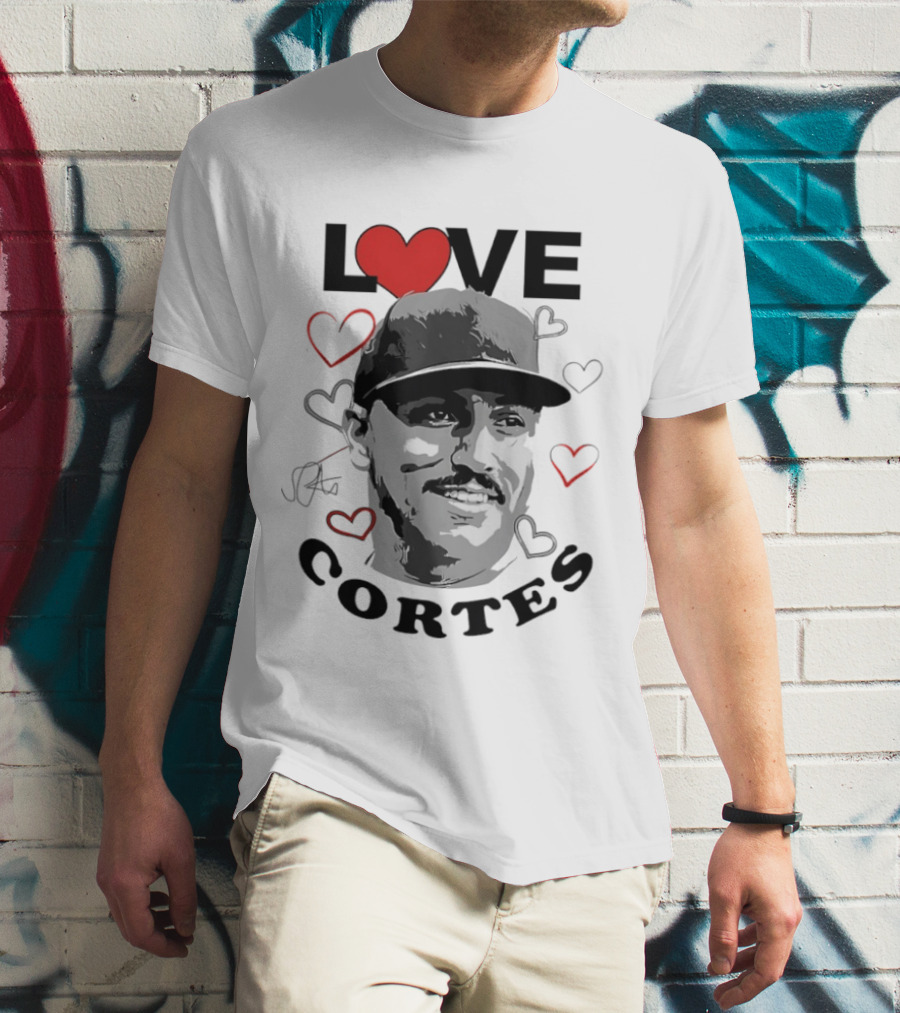 Love Nestor Cortes Yankees Baseball Heart T-Shirt