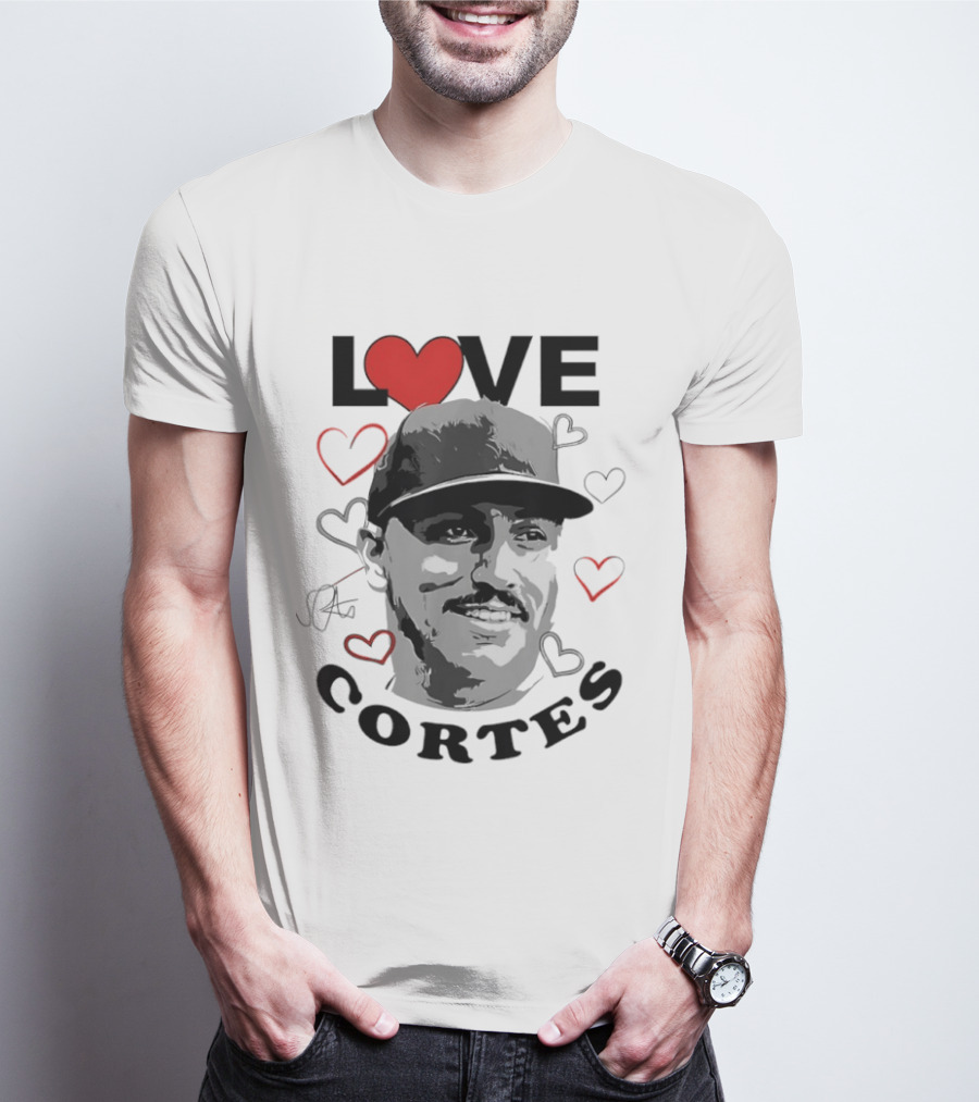 Love Nestor Cortes Yankees Baseball Heart T-Shirt