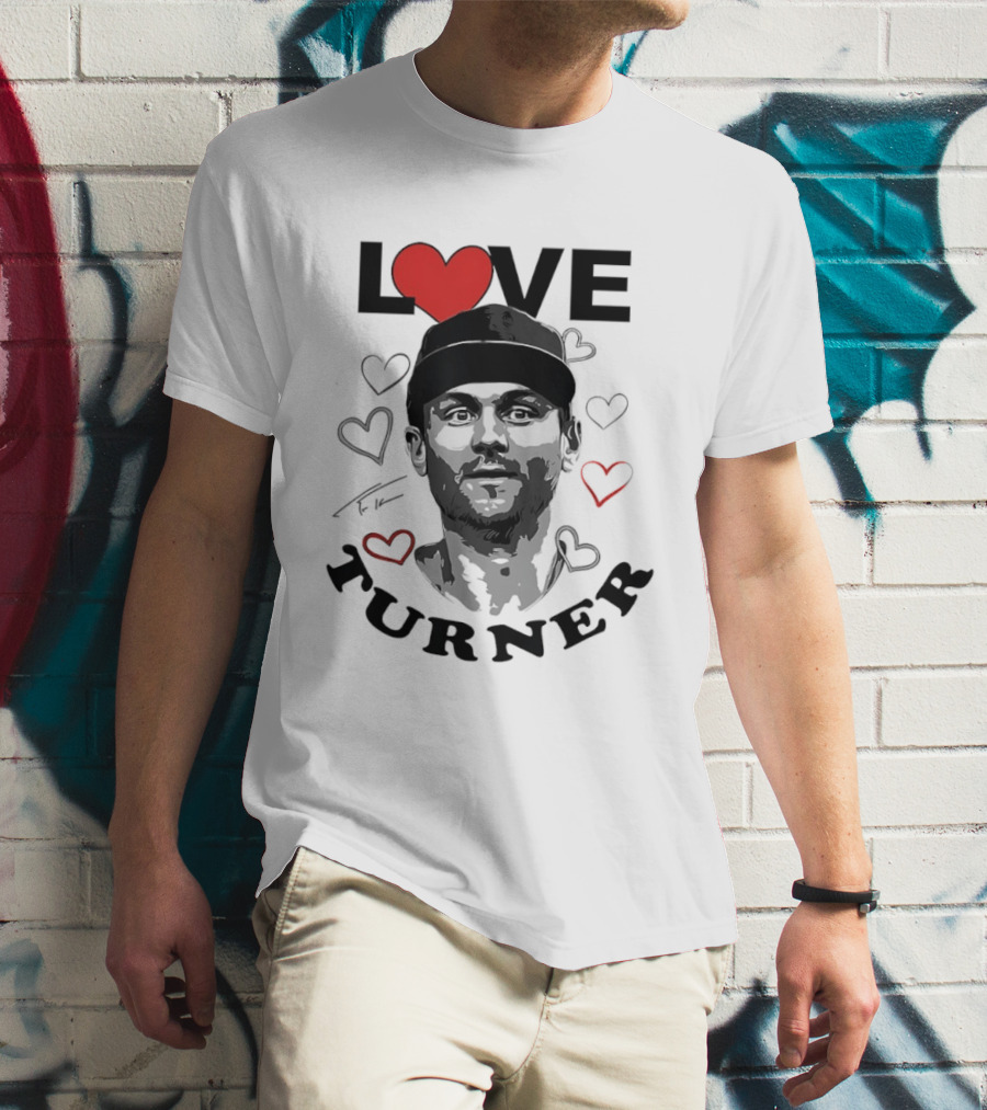 LOVE Trea Turner Philadelphia Phillies Baseball Heart T-Shirt