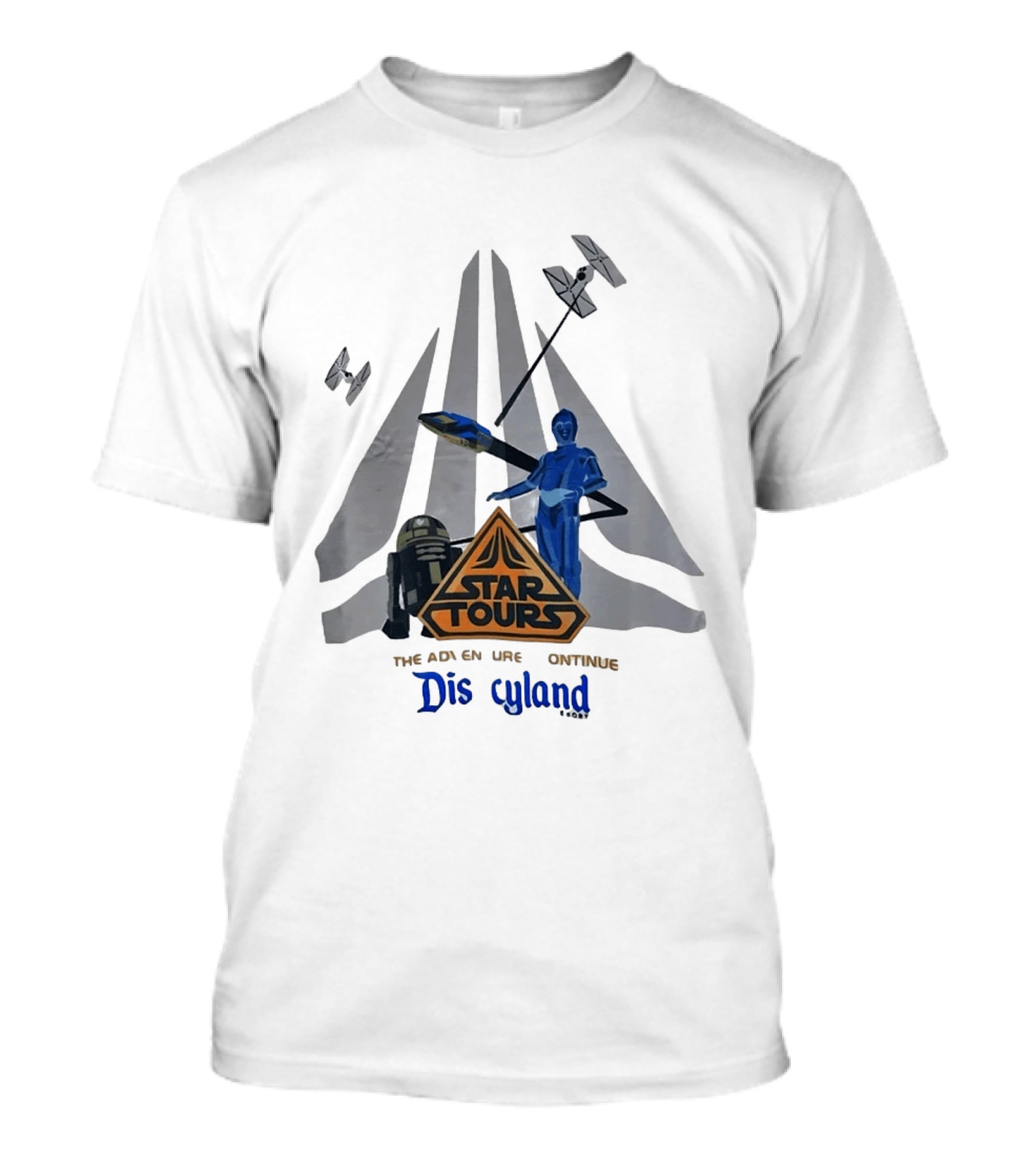 Star Tours The Adventures Continue Disneyland C 3PO R2 D2 T-Shirt