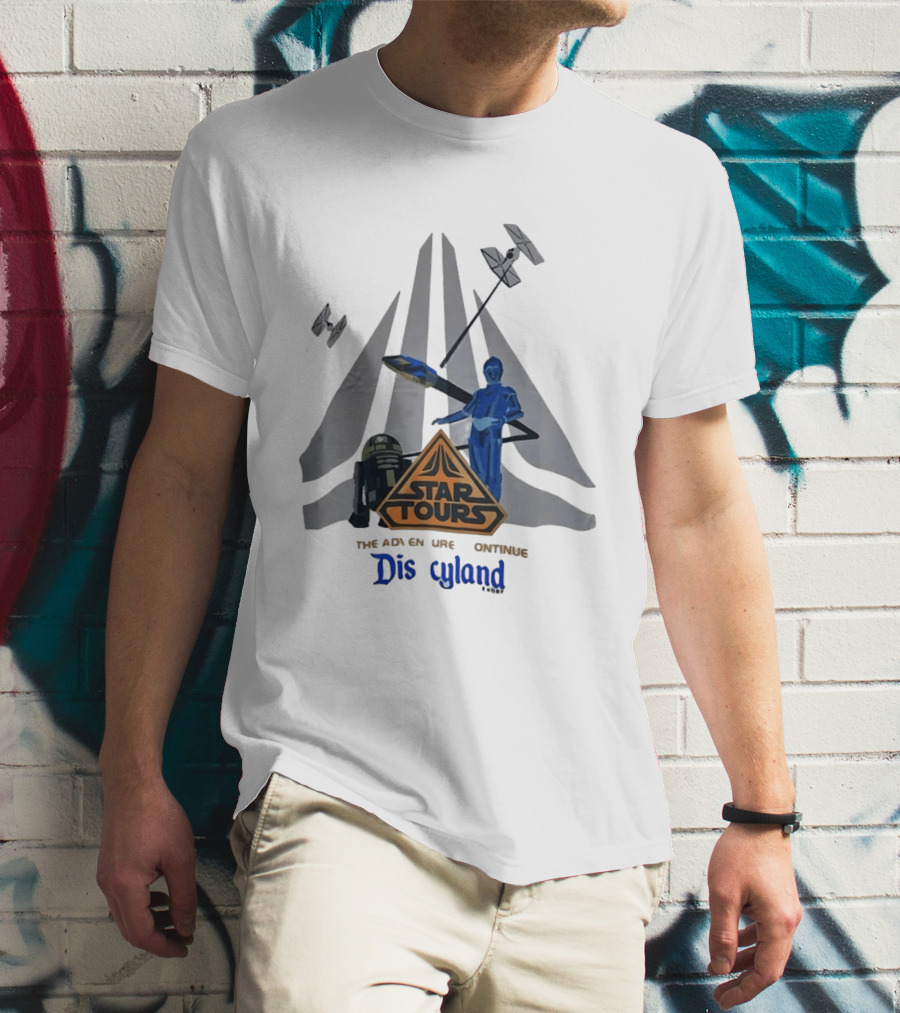 Star Tours The Adventures Continue Disneyland C 3PO R2 D2 T-Shirt
