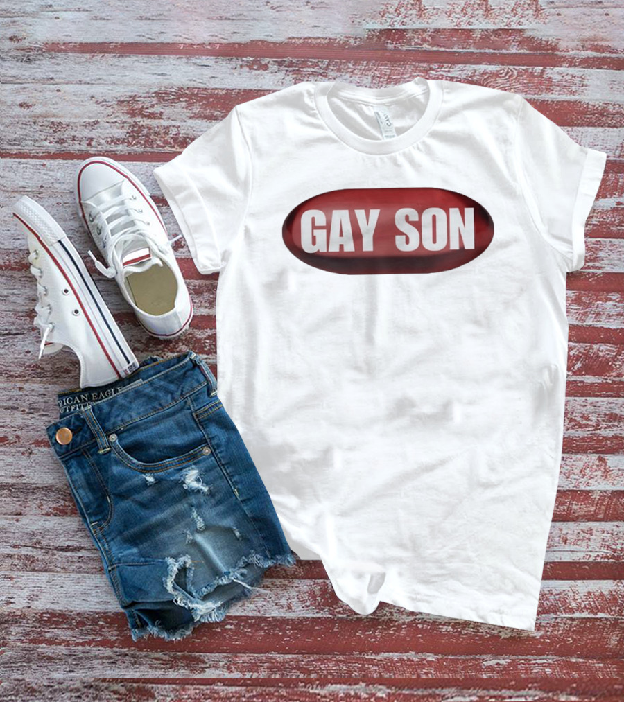 Gay Son Red Pill Oval T-Shirt