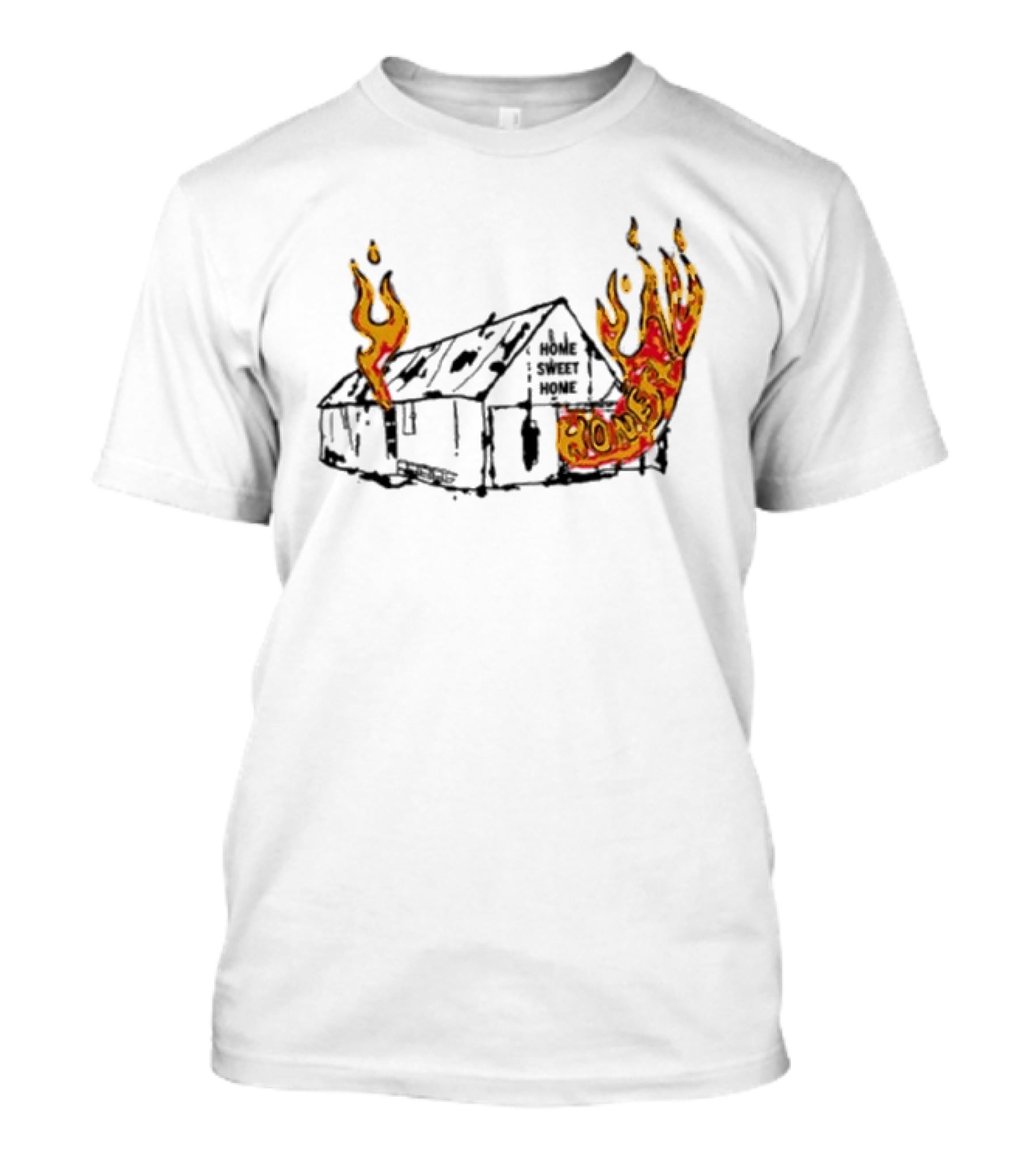 Honestav Music Home Sweet Home House On Fire T-Shirt