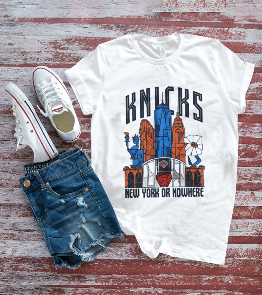 Knicks New York Or Nowhere Skyline 2026 T-Shirt