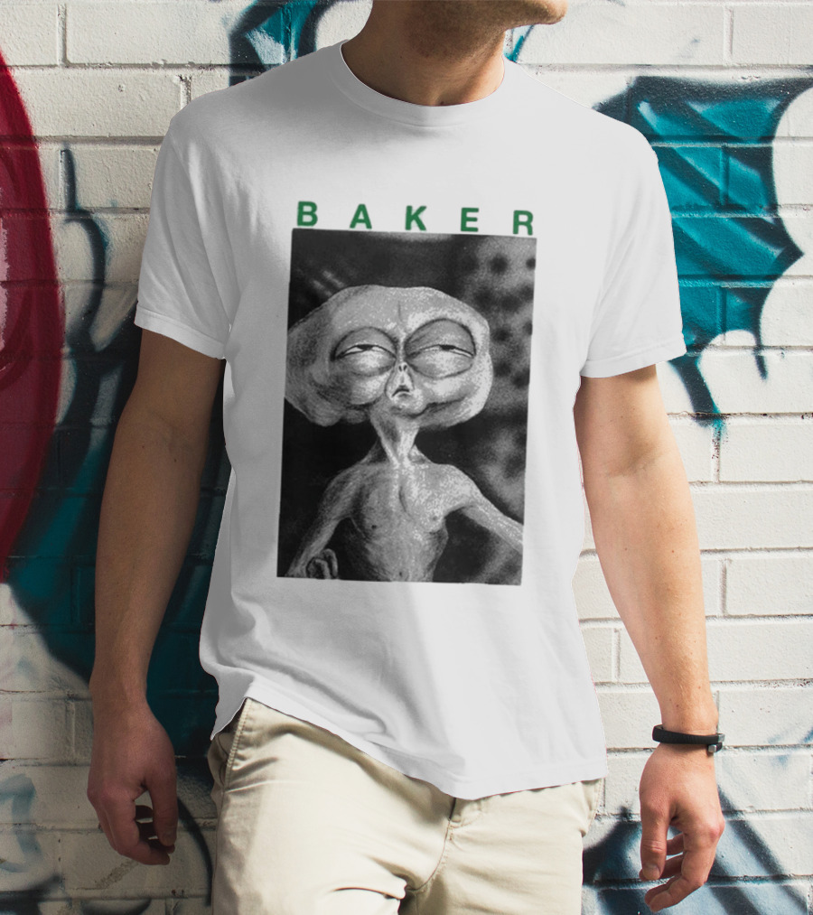 Note Baker Alien Block Busters Extraterrestrial T-Shirt