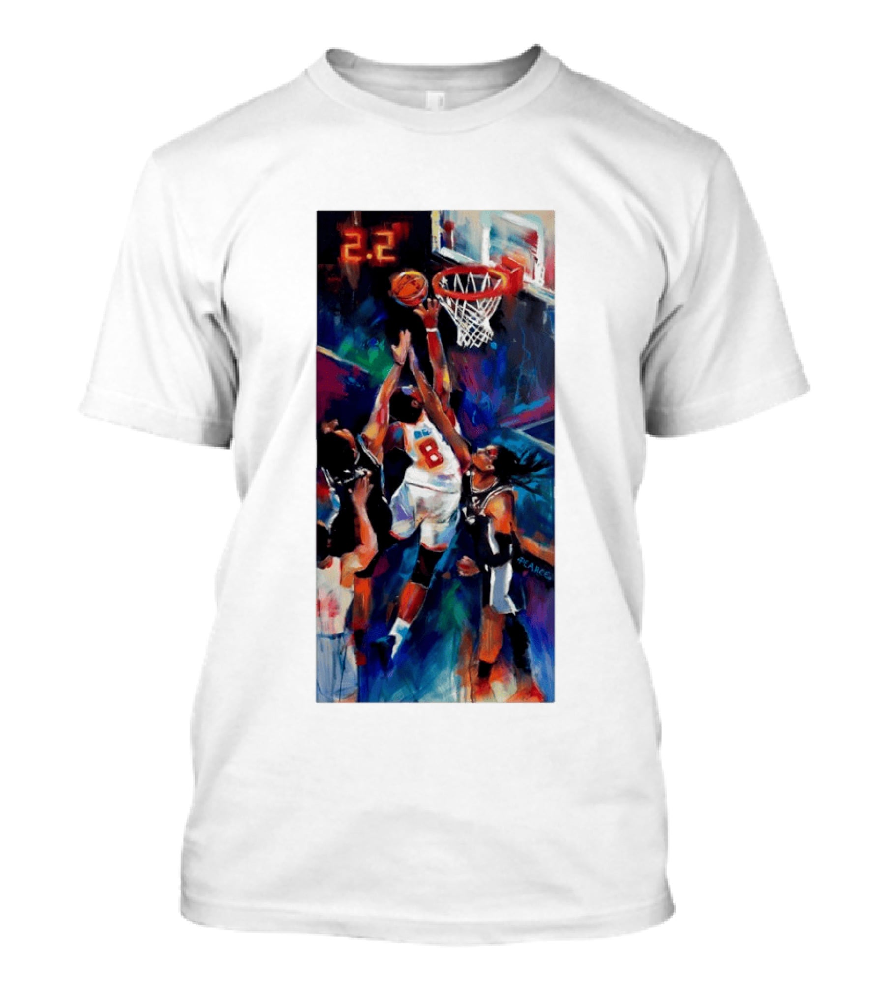 OG Anunoby Tip In 2.2 New York Knicks NBA Basketball Player Action T-Shirt