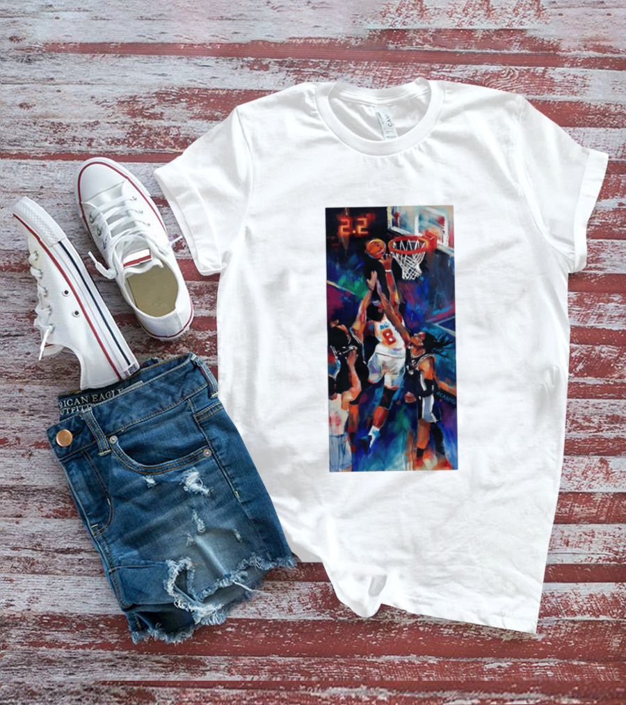 OG Anunoby Tip In 2.2 New York Knicks NBA Basketball Player Action T-Shirt