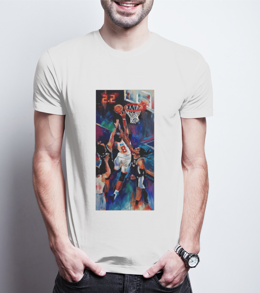 OG Anunoby Tip In 2.2 New York Knicks NBA Basketball Player Action T-Shirt