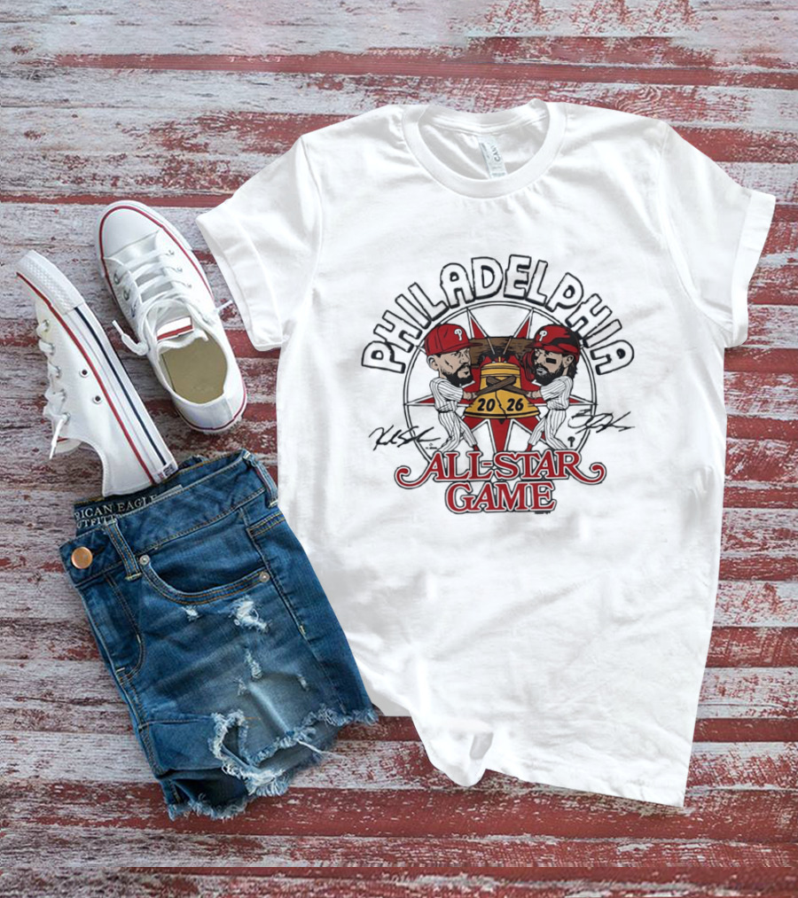 Philadelphia Phillies Bryce Harper Kyle Schwarber 2026 All Star Game T-Shirt