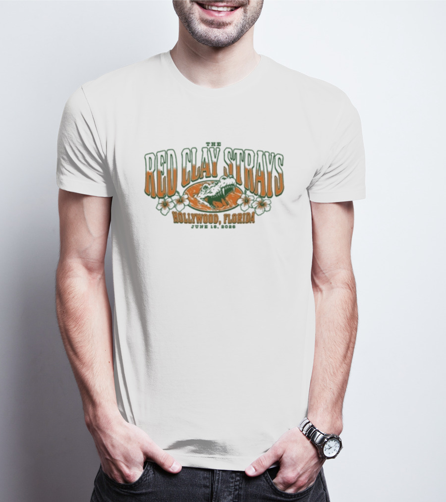 Red Clay Strays June 18 2026 Tour Hollywood Florida T-Shirt