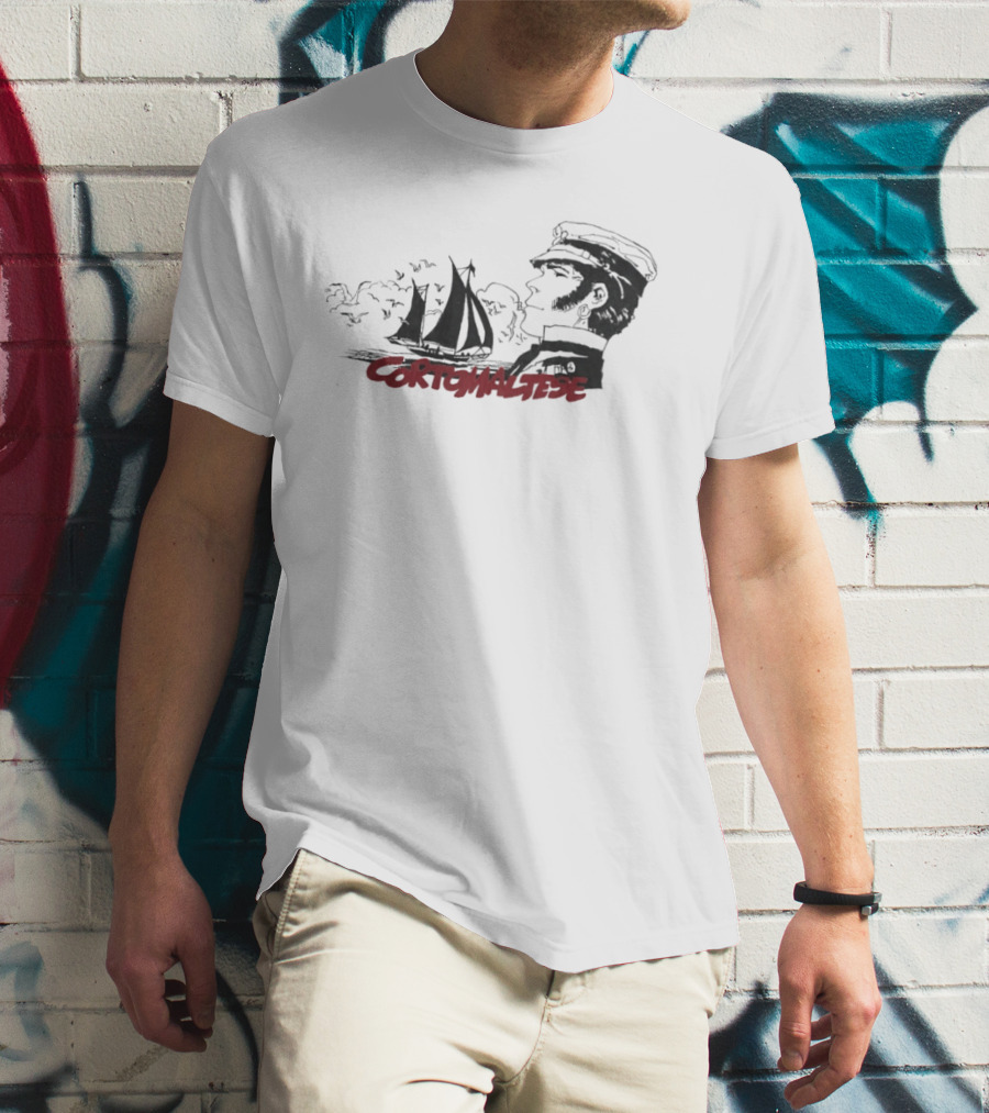 Corto Maltese Nautical Adventure Sailboat Captain T-Shirt