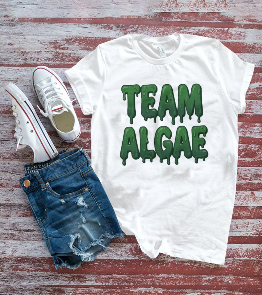 Team Algae Slimy Green Drip Humor T-Shirt