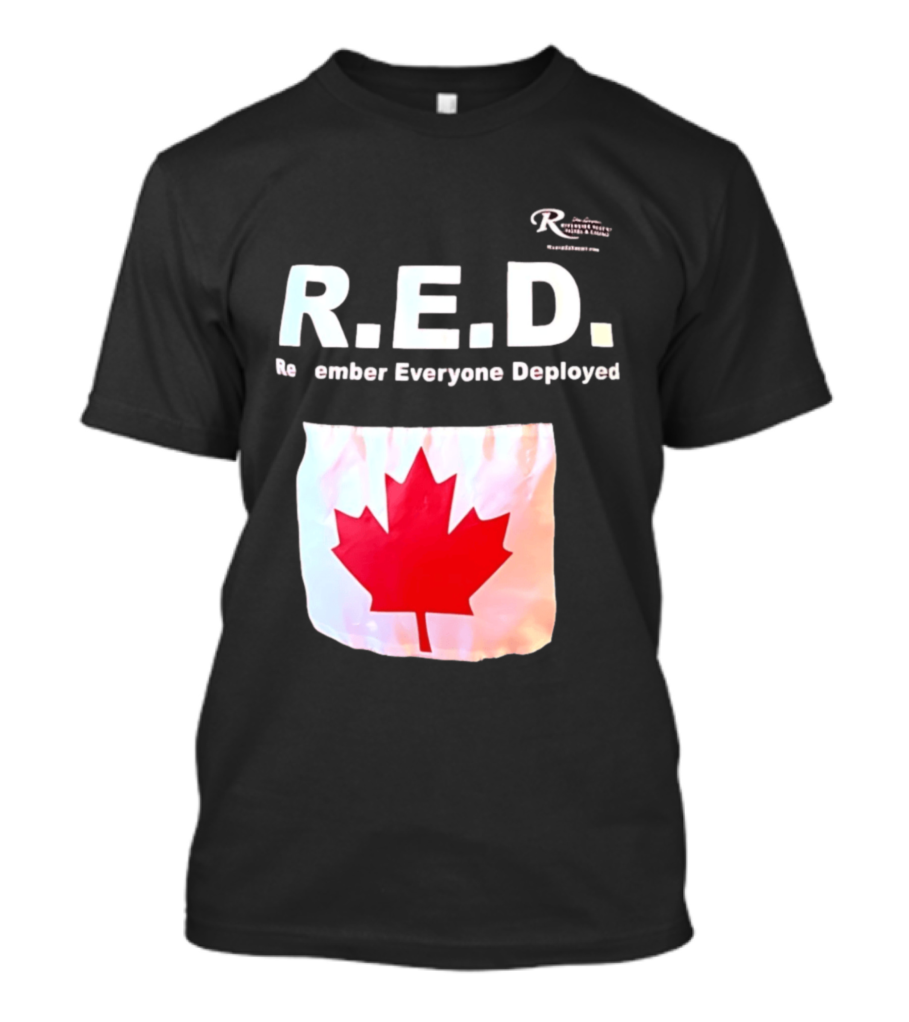 R.E.D. Remember Everyone Deployed Canadian Maple Leaf T-Shirt