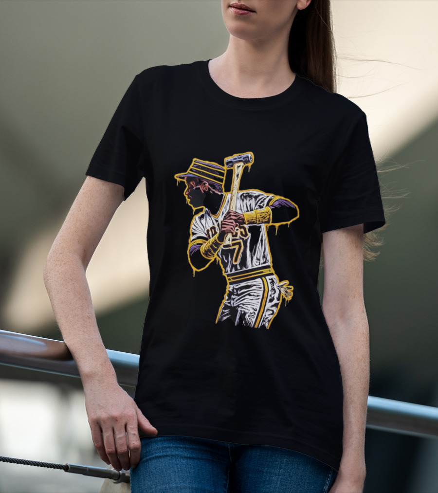 Roberto Clemente Pittsburgh Pirates Number 21 Baseball T-Shirt