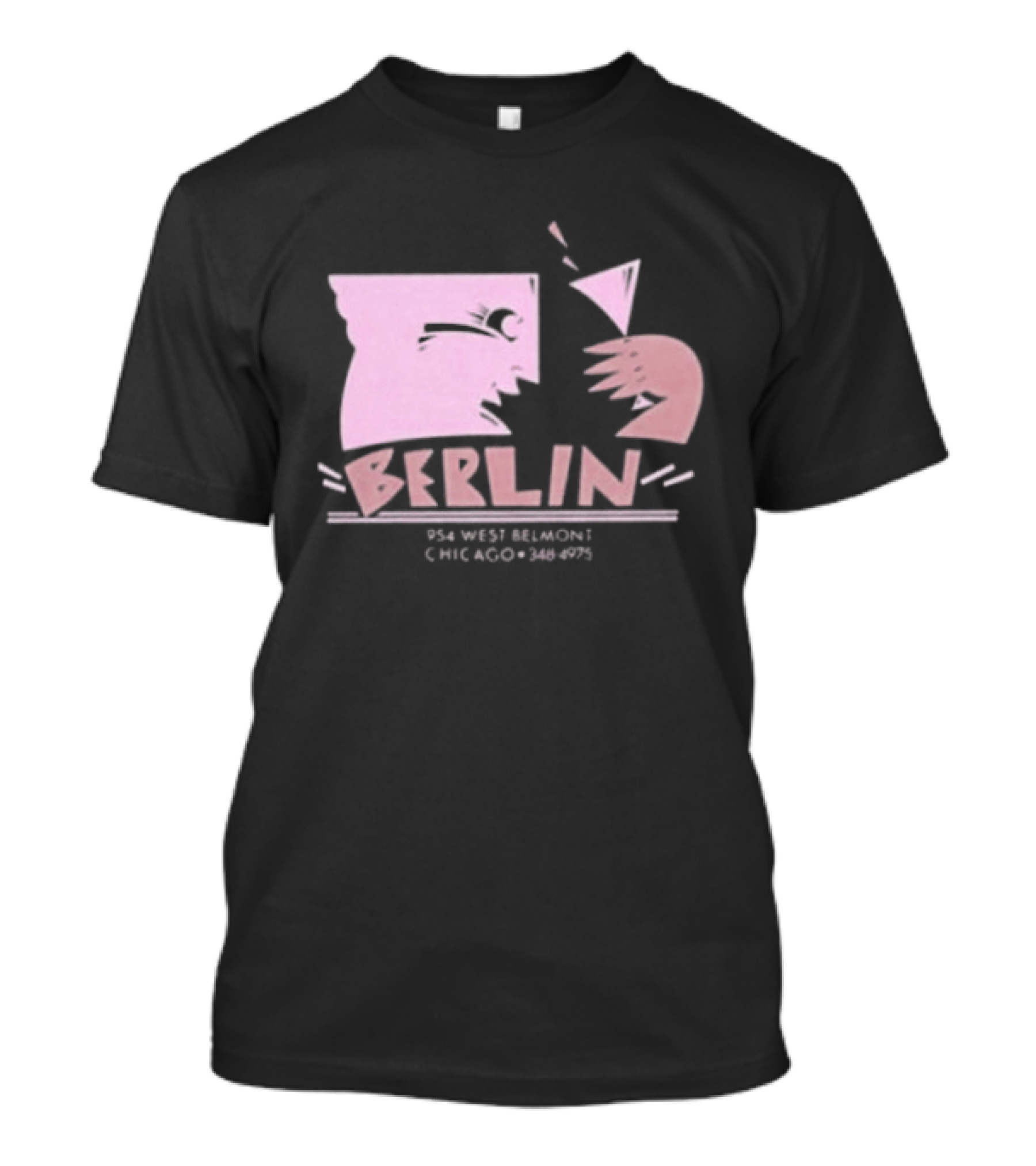Night Gallery Berlin Club Art Pink Brush T-Shirt