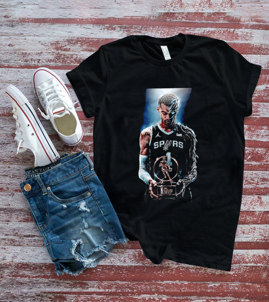 Victor Wembanyama San Antonio Spurs NBA MVP Self Number 1 Basketball Star T-Shirt
