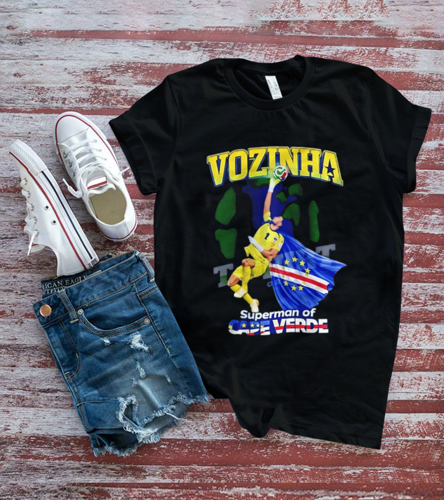 2026 Vozinha Superman Cape Verde Socer Hero T-Shirt
