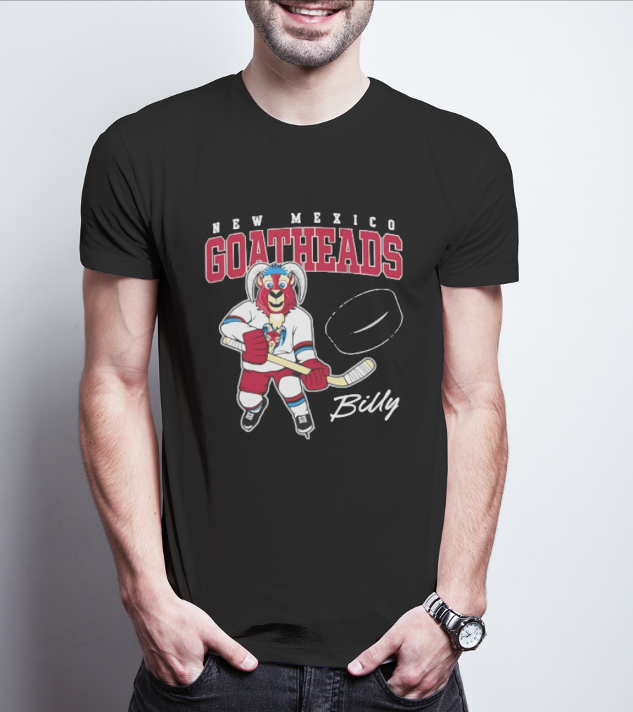 New Mexico Goatheads Billy Hockey T-Shirt