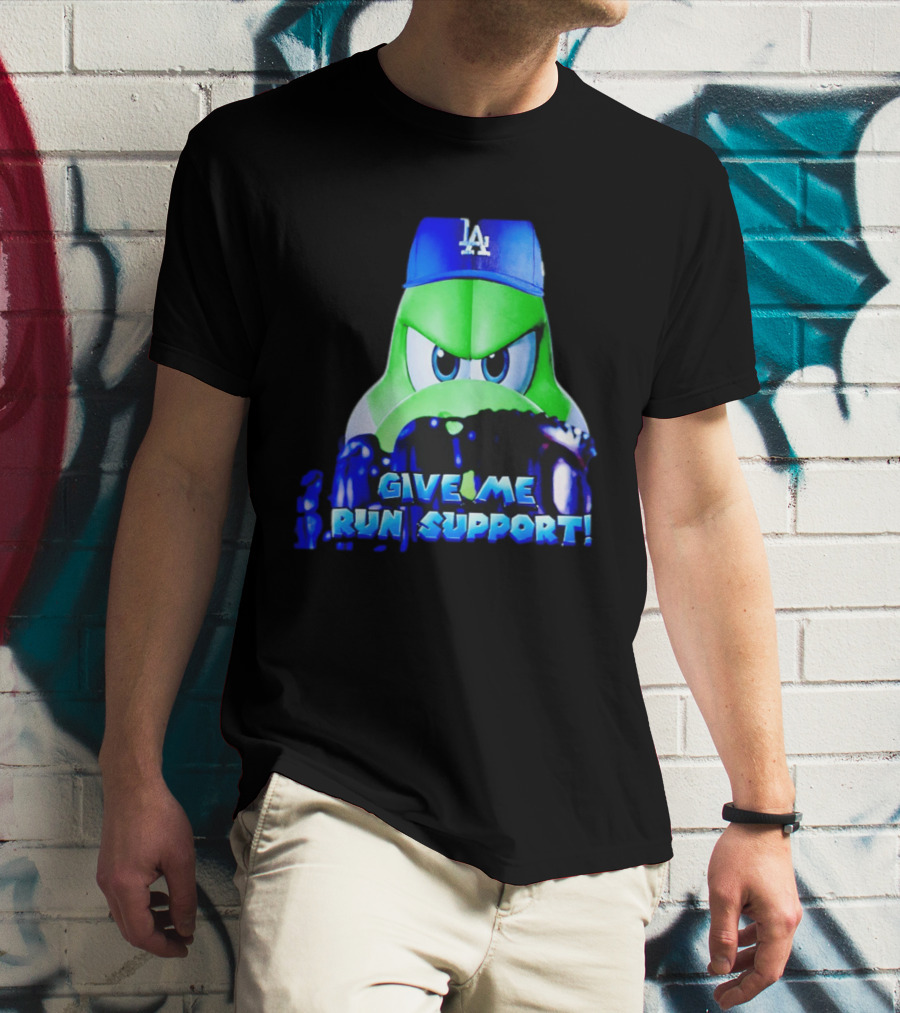 Los Angeles Dodgers Give Me Run Support Yoshi T-Shirt