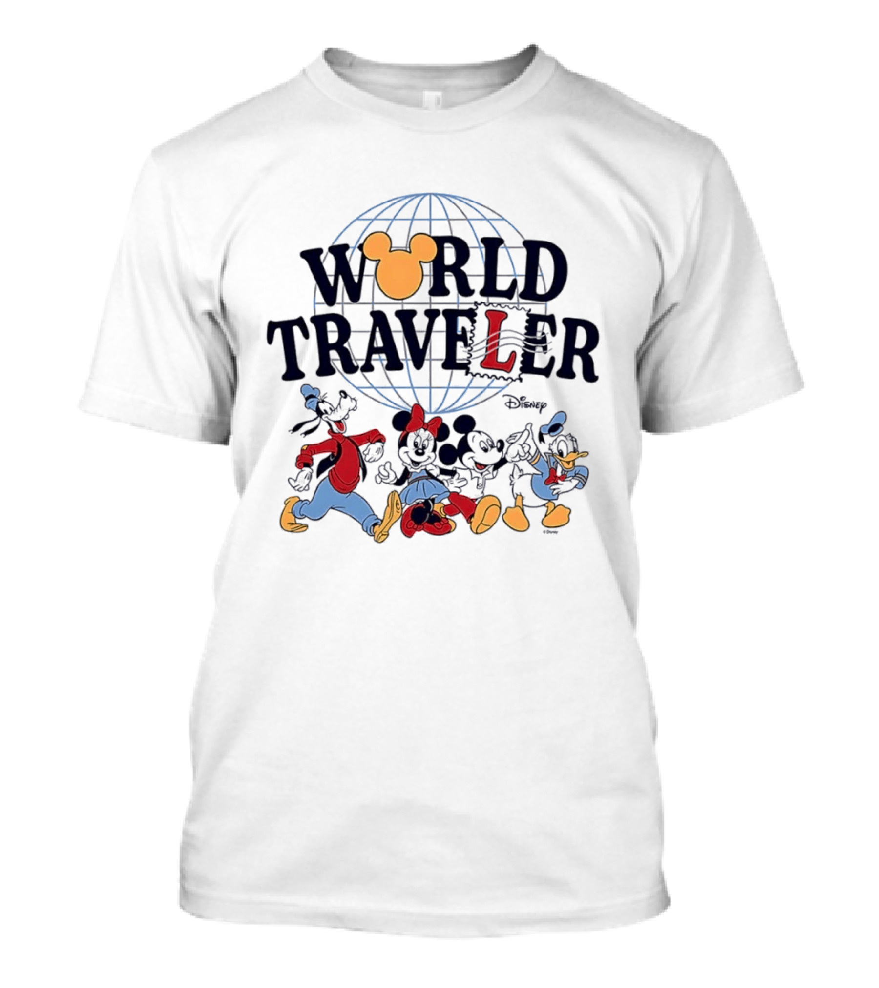 World Traveler Disney Mickey Mouse And Friends T-Shirt