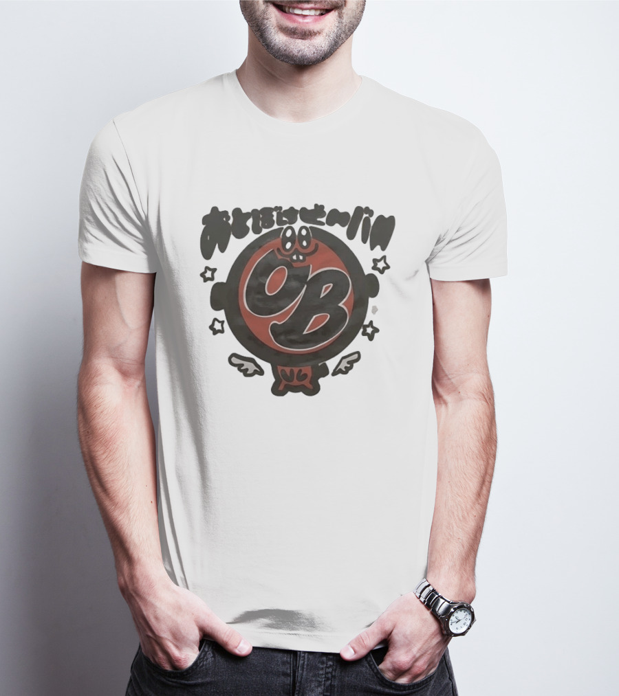 Otoboke Beaver 2026 Tour OB Logo With Cartoon Character And Stars T-Shirt