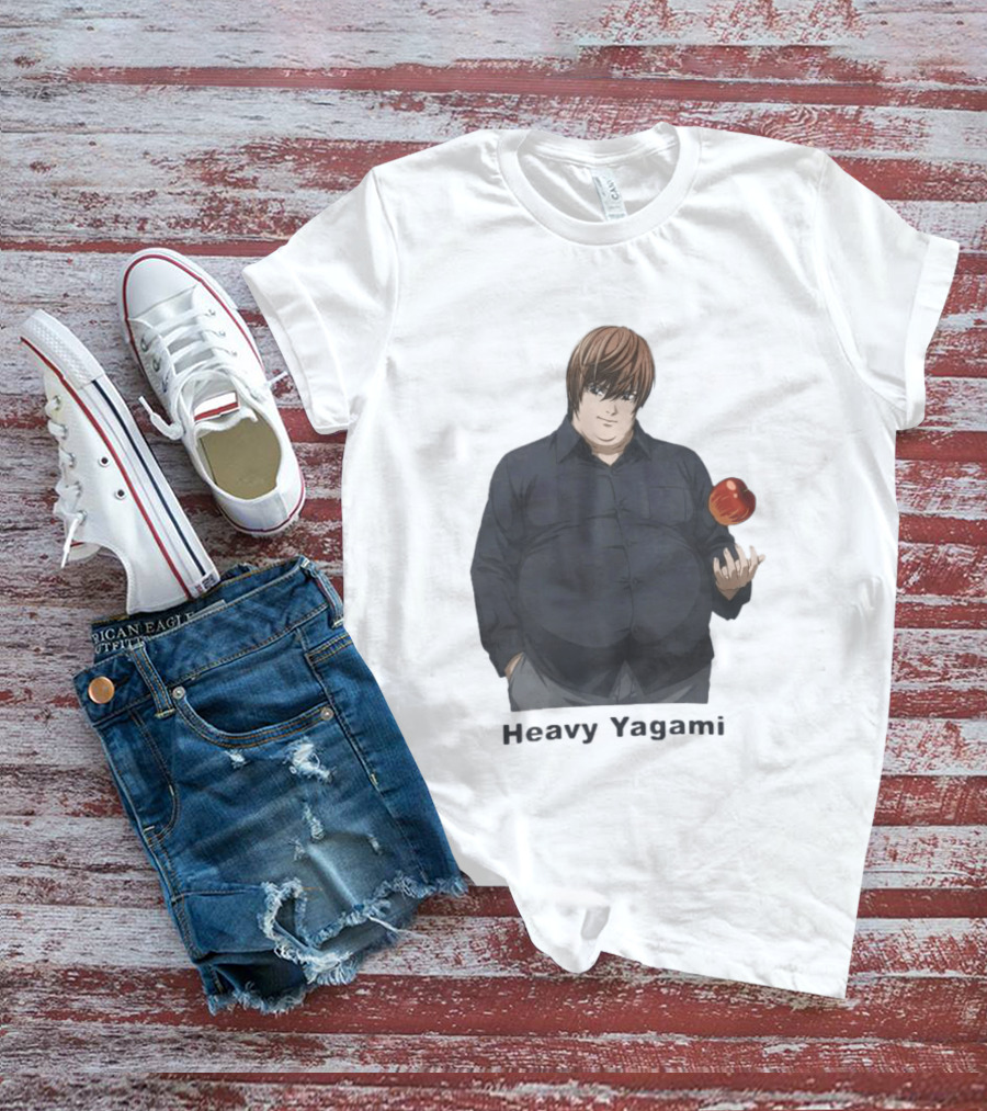 Heavy Yagami Light Death Note Apple T-Shirt