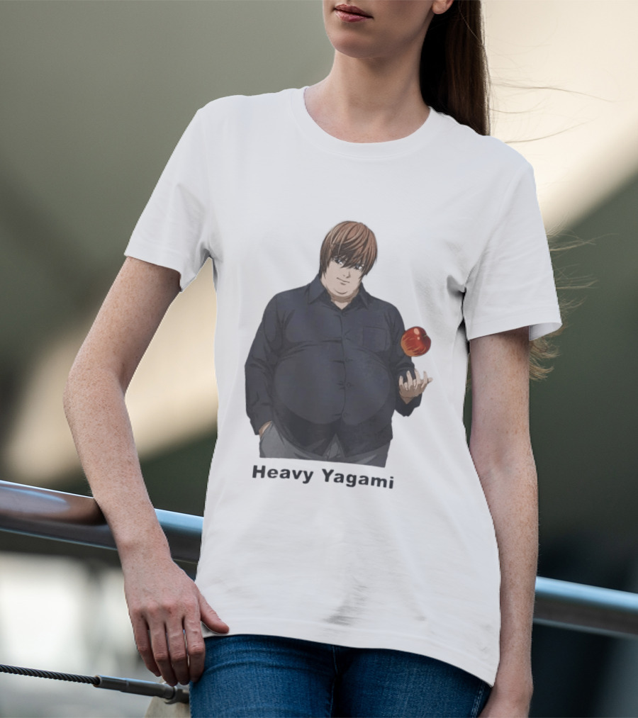 Heavy Yagami Light Death Note Apple T-Shirt